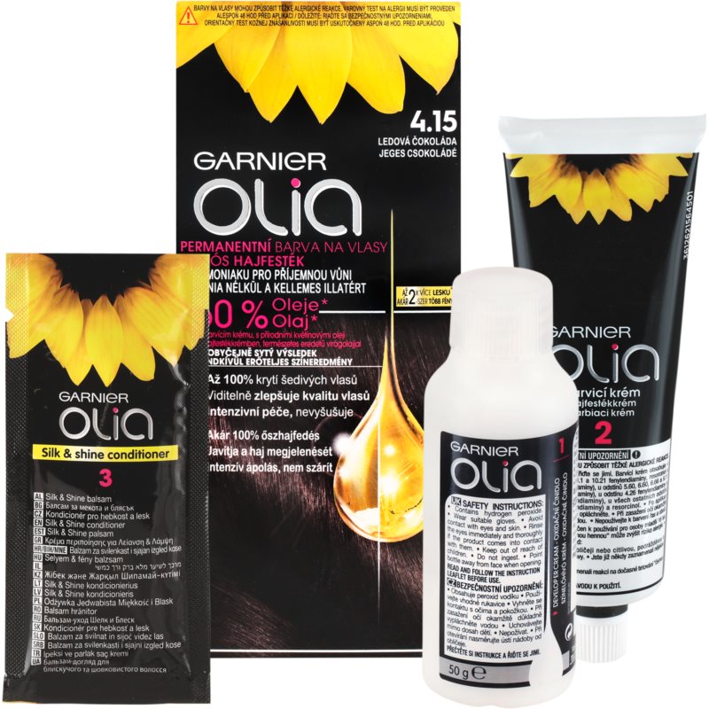 Garnier  Olia tinta per capelli colore 4.15 Iced Chocolate