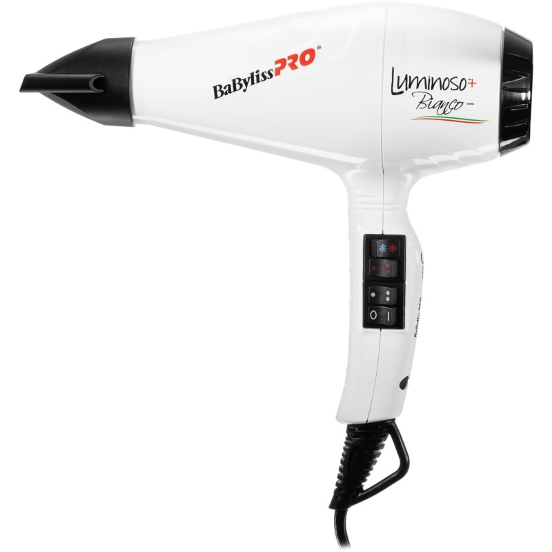 BaByliss PRO  Luminoso+ asciugacapelli professionale con ionizzatore Bianco BAB6360IE "450 g"