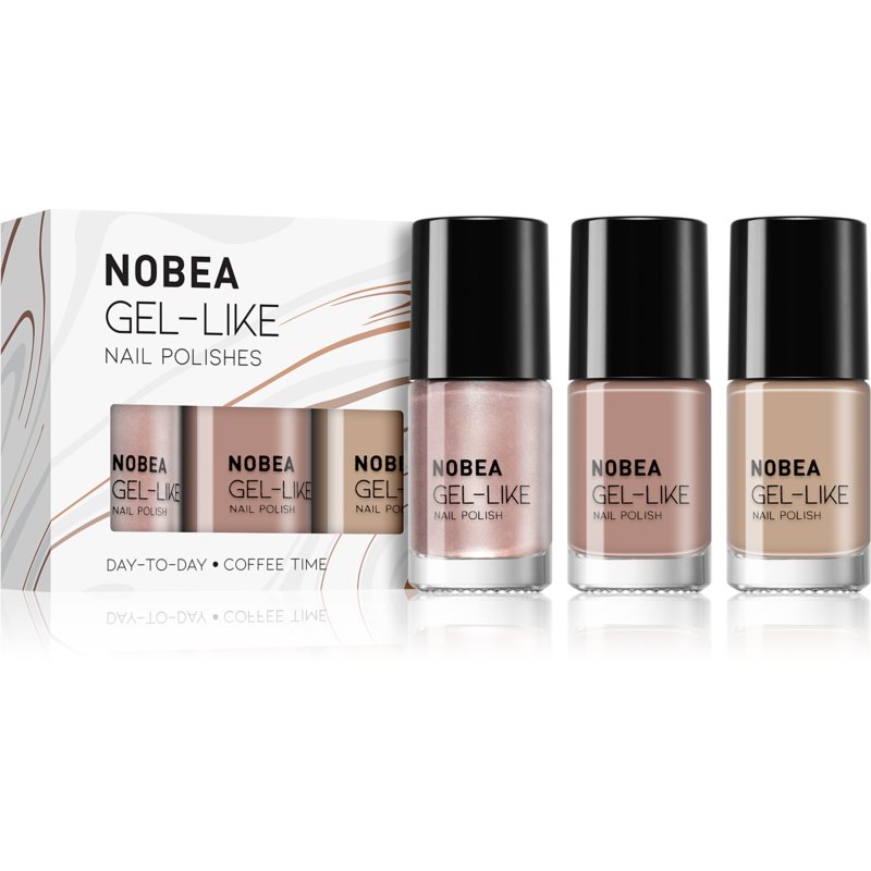 NOBEA  Day-to-Day set di smalti per unghie colore Coffee Time