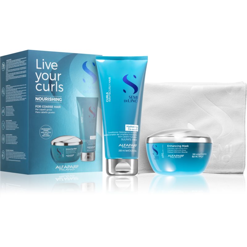 Alfaparf Milano  Semi Di Lino Curls confezione regalo (per capelli ricci)
