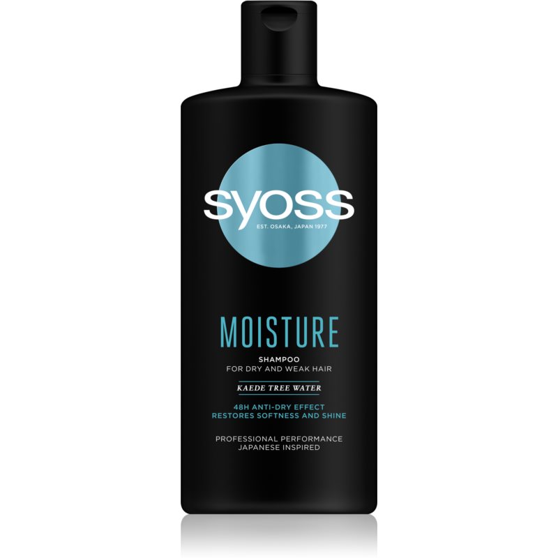 Syoss  Moisture shampoo idratante per capelli secchi e fragili 440 ml