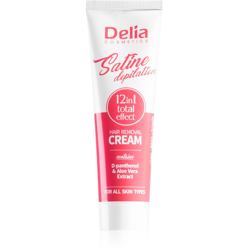 DELIA COSMETICS Satine Depilation 12in1 Total Effect Hair Removal Cream For All Types Of Skin 100 ml