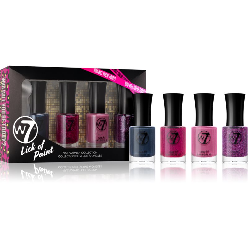 W7 Cosmetics  Lick Of Paint set di smalti per unghie