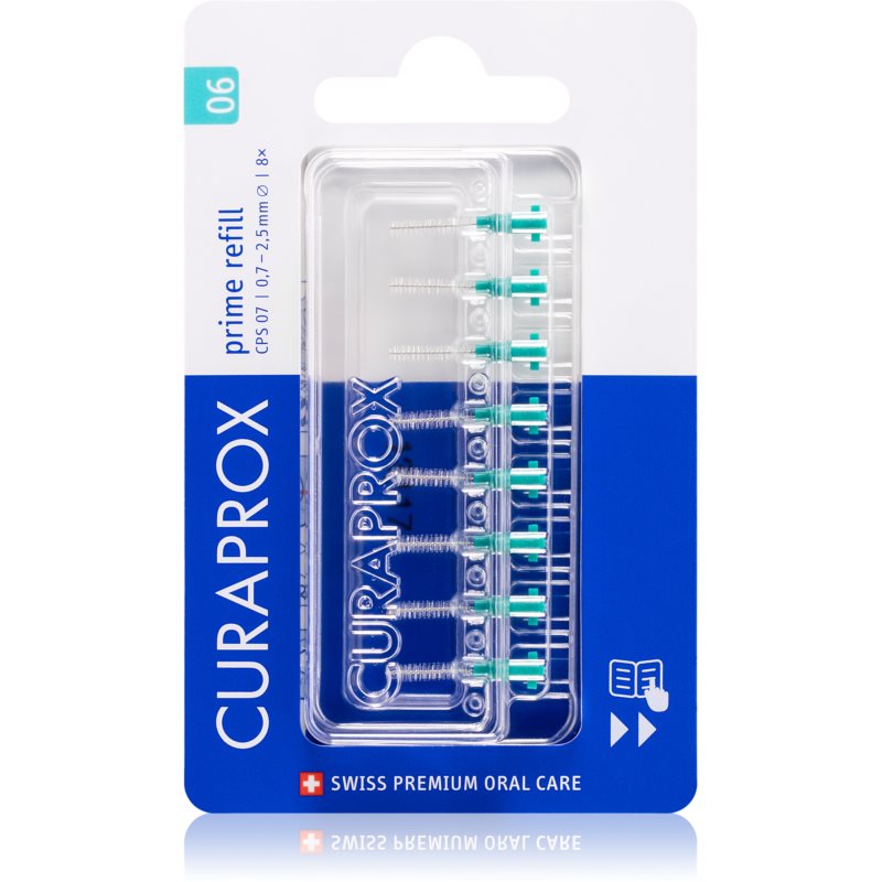 Curaprox Prime Refill Spare Interdental Brushes in Blister CPS 06 0,6 - 2,2 mm 8 pc