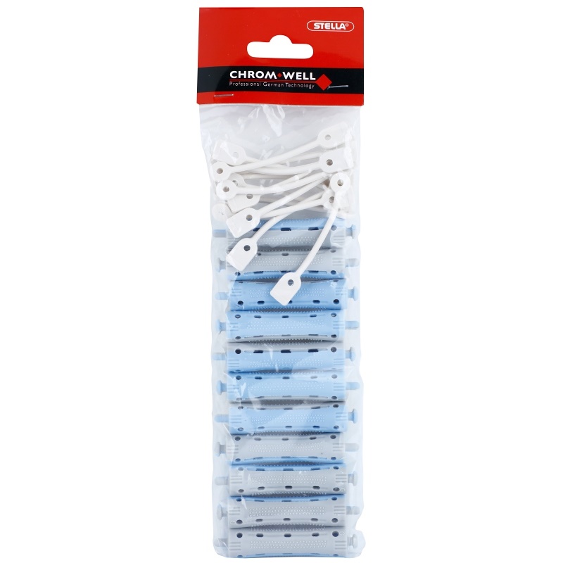Chromwell  Accessories Blue/Grey bigodini per la permanente ( ø 13 x 70 mm ) 7 cm