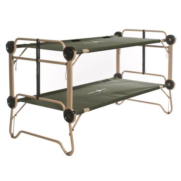 Disc-O-Bed Lit de camp Arm-O-Bunk avec rangement latéral olive Olive