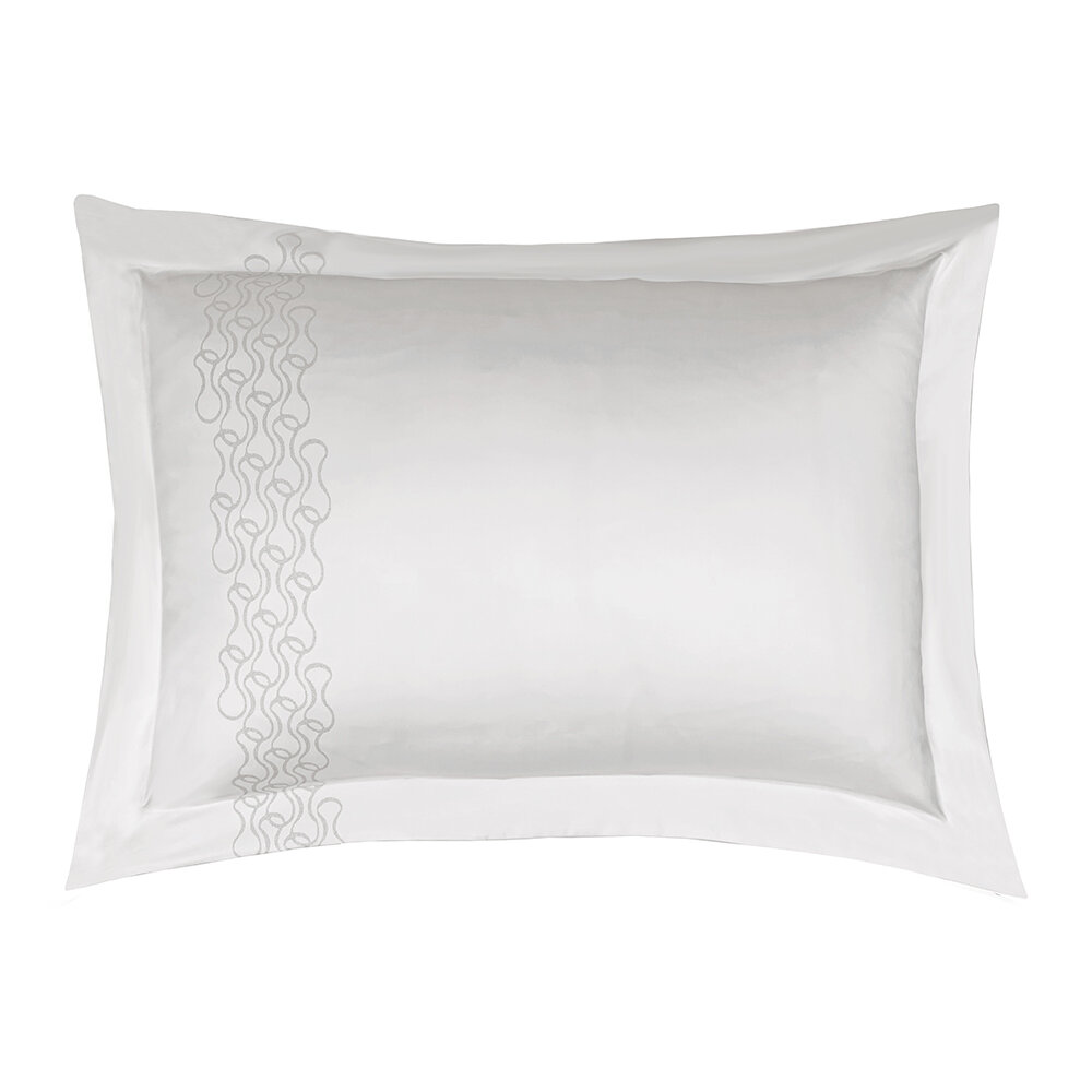 André Fu Living - Mid Century Rhythm Pair Of Pillowcases - White - 50x70cm