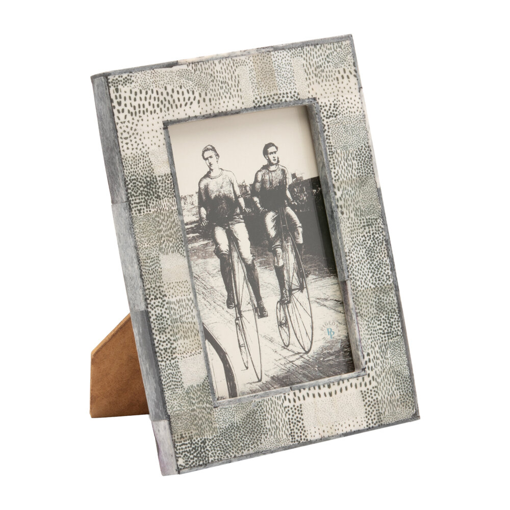 Pigeon and Poodle - Muret Dotted Grey Frame - 4x6"