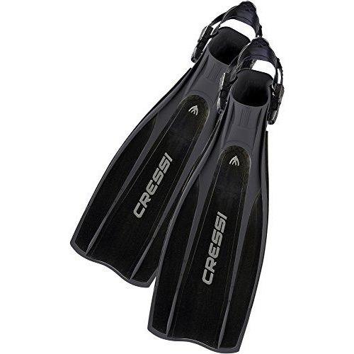 Cressi Prolight, Scuba Diving Adult Open Heel Fins, Made in Italy, Black, X-Small/Small, Good