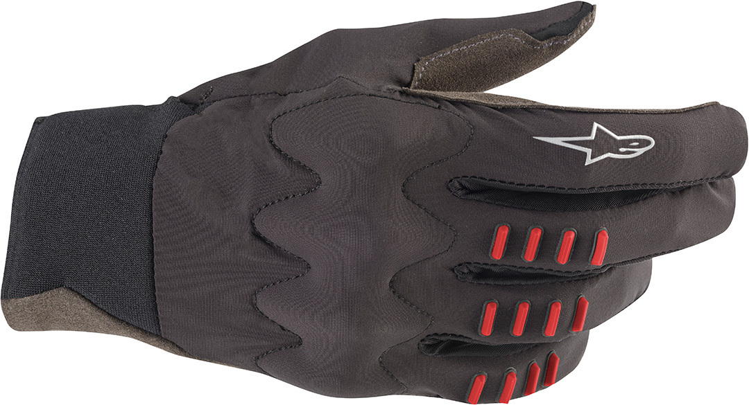 8253 Alpinestars Techstar Guanti da Bicicletta, nero-rosso, dimensione S