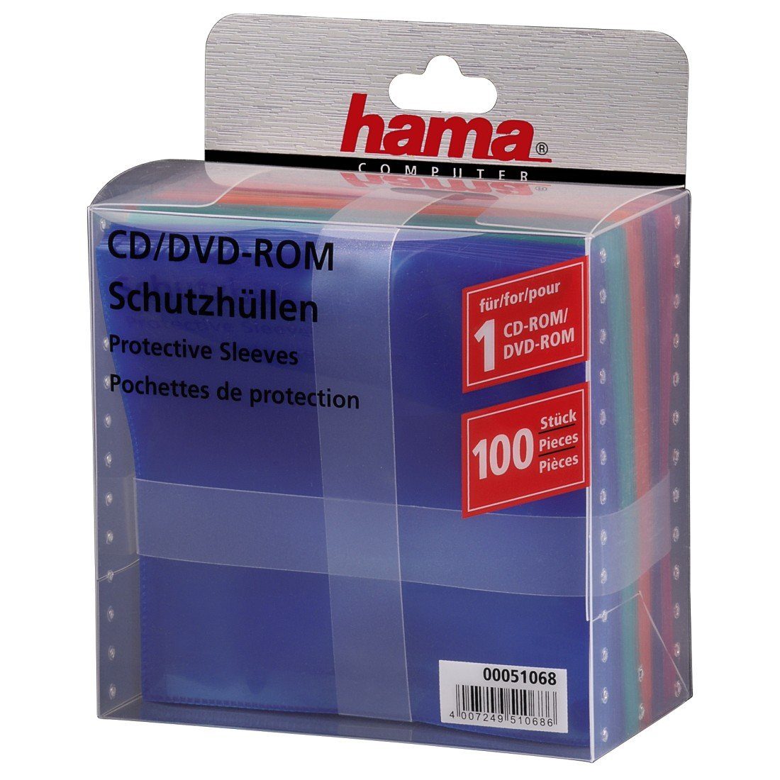 Hama CD/DVD Plastic Hoesjes 100 Stuks