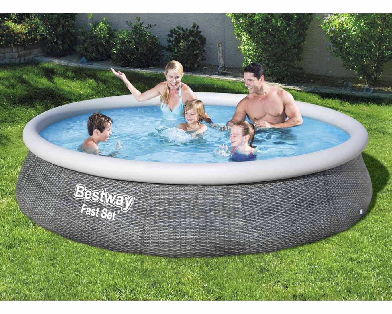 13''x 33'' Rattan Fast Set Pool Set