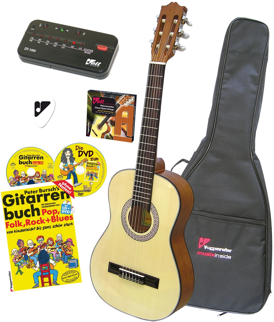 Voggenreiter  Akustikgitarre VOLT Akustikgitarren-Set, 4/4