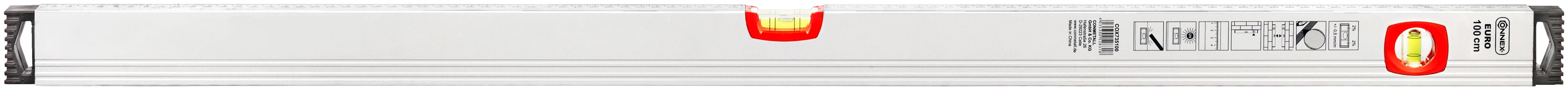 Connex  Wasserwaage, 100 cm, Aluminium