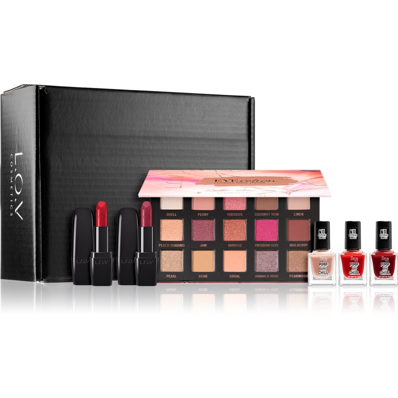 L.O.V  Augen-Make-Up-Set Colorful Spring, (6 tlg.)