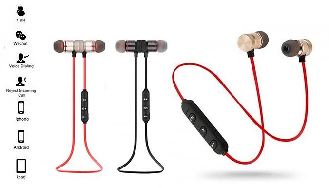MBLogic MagneTunes Bluetooth Earphones - 2 Colours