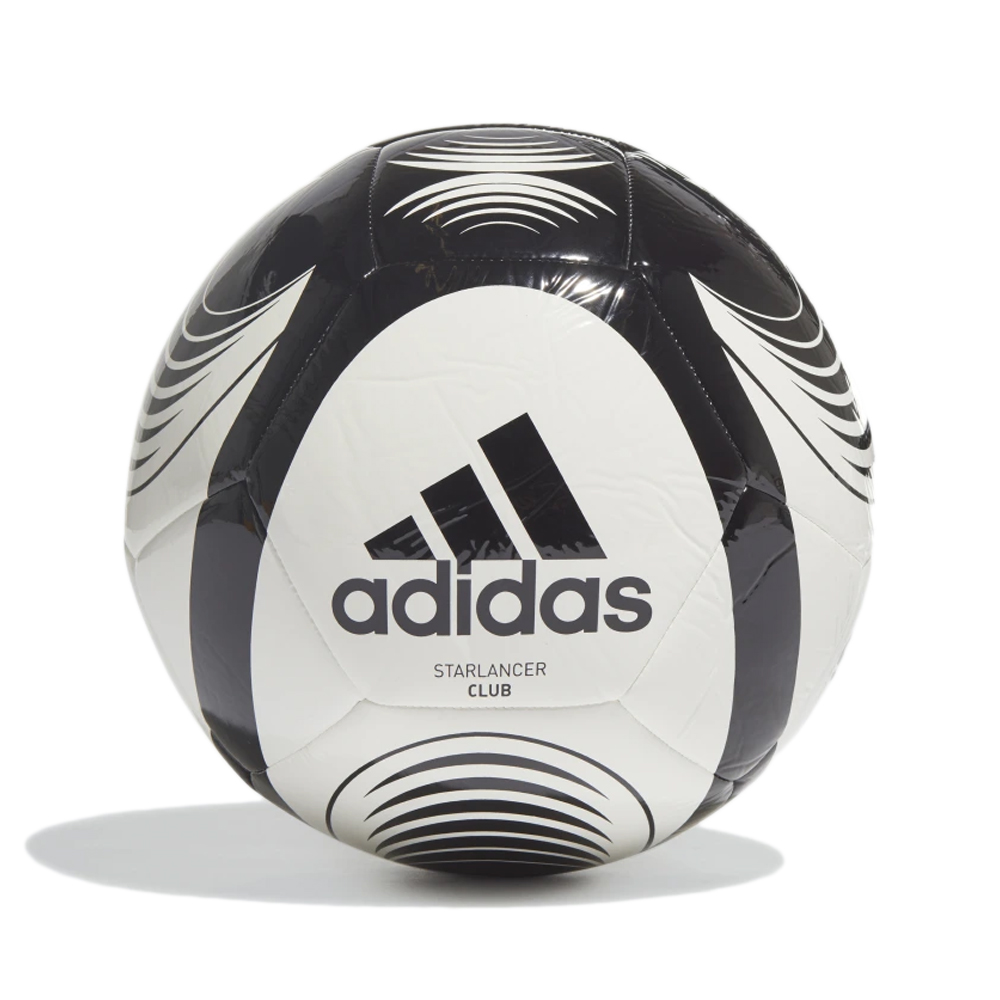 adidas Starlancer Club Football | Adult Unisex | White/Black | Size 5