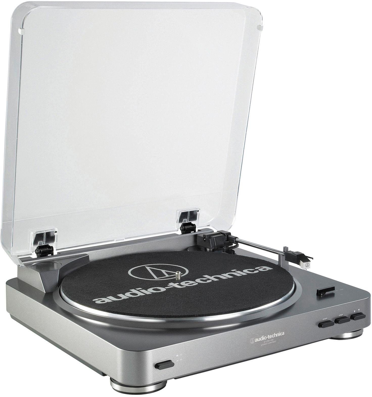 Audio-Technica AUDIO TECHNICA AT-LP60USB Stereo Turntable, Silver