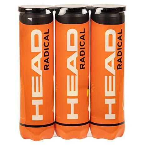 Head Radical Tennis Balls, Triple Pack (12 Balls) - Like New