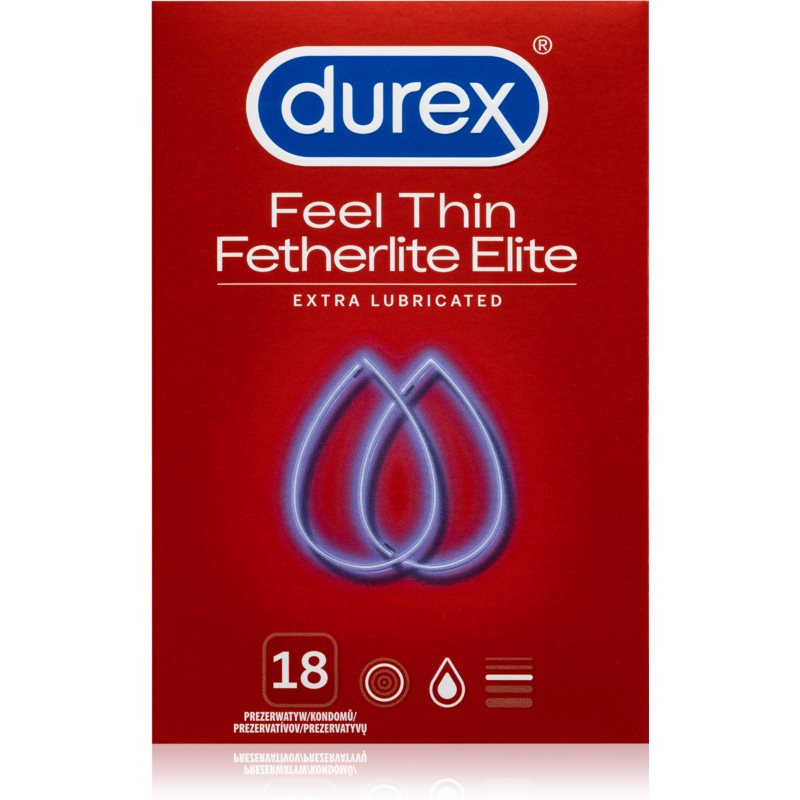 Durex  Feel Thin Extra Lubricated prezerwatywa 18 szt.
