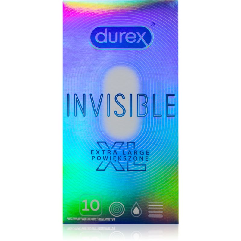 Durex  Invisible XL kondomy 10 szt.