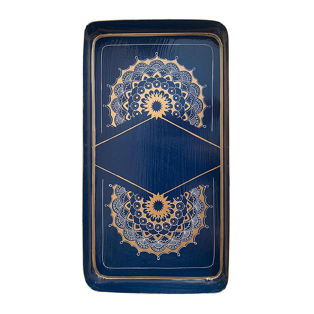 Les Ottomans - Arabian Tales Iron Tray - Blue