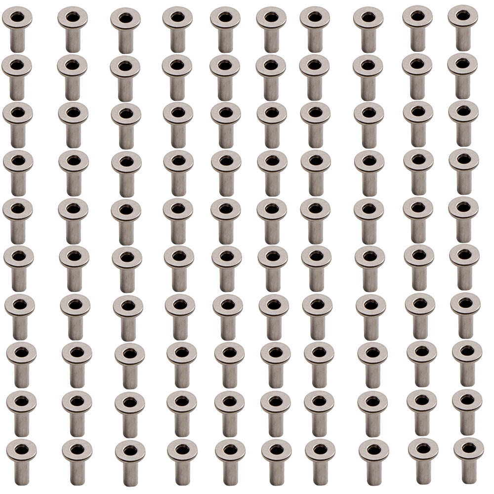 T316 100Pcs Stainless Steel Protector Sleeves For 1/8 3/16 Cable Railing