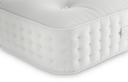Luxury 3400 Pocket Sprung Medium Mattress - 6FT - White, White