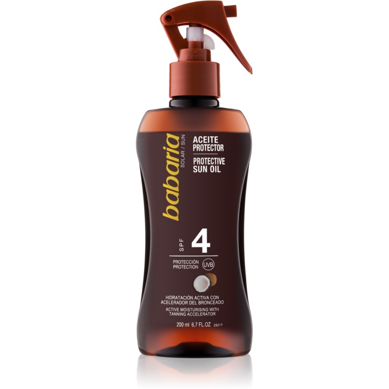 Babaria  Sun Bronceadora olio corpo in spray per stimolare l'abbronzatura 200 ml