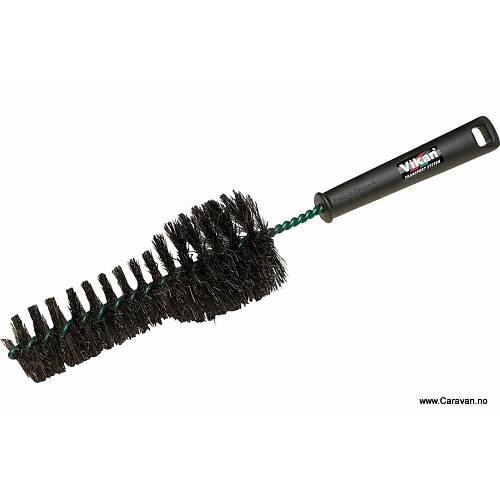 Vikan Spazzolone Morbido Nero  Spazzola per cerchioni, con setole in Setole di 40mm, per Esterni auto, interni auto, 525052