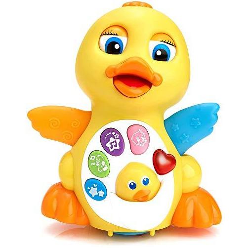 Play Pride ® Duck Toy - Best Musical Baby Toys for 1 Year Old Girl & Boy, Babies, Infant or toddler - Music, Light Up & Dancing Modes, 6 Singing Musical Songs - Awesome Baby Gift (Yellow) - Very Good