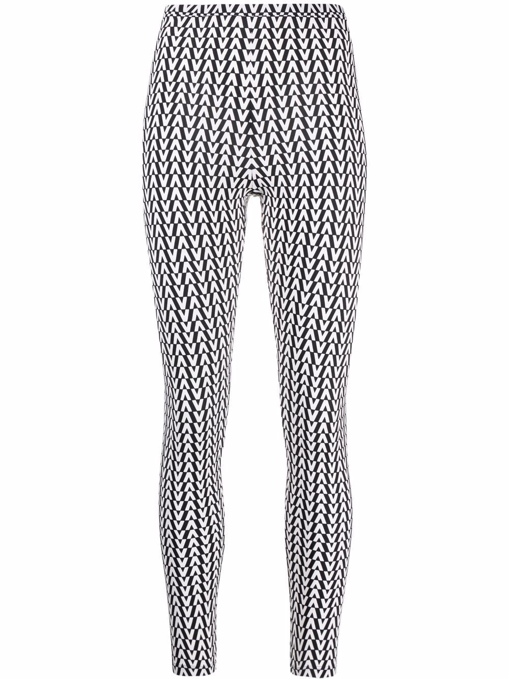 Valentino Allover Logo Leggings