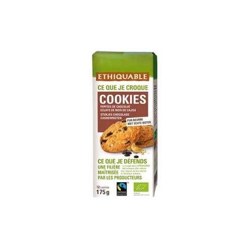ETHIQUABLE - Cookies Pépites de Chocolat Cajou