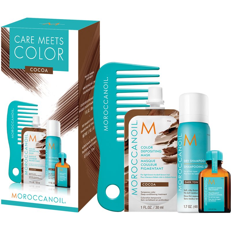 Moroccanoil  Care Meets Color kit di cosmetici Cocoa (per capelli scuri)