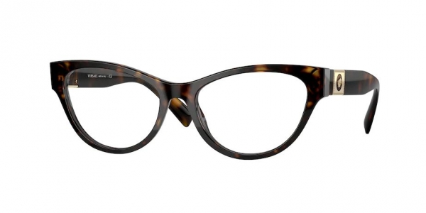 Versace VE3296 108 Havana Cat Eye Glasses