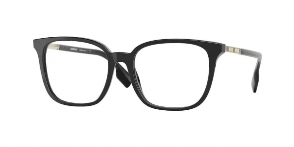 Burberry BE2338 3001 Black Square Glasses