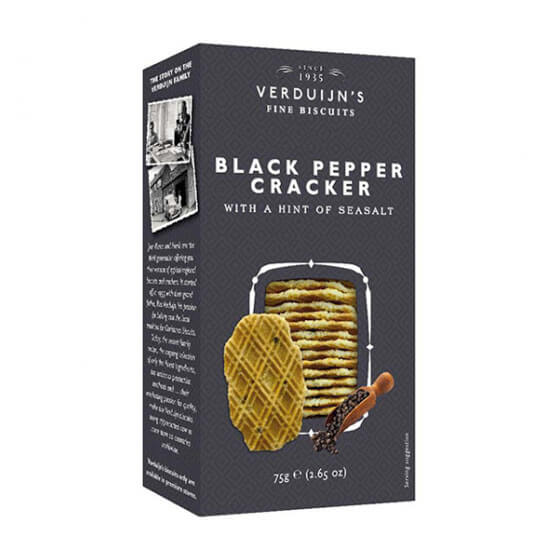 Jarrold Deli Other Brands Verduijns Black Pepper & Sea Salt Crackers 75G
