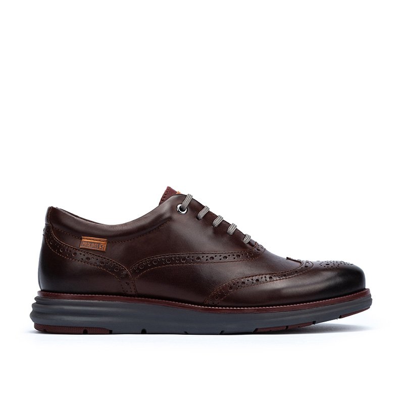 PIKOLINOS Blucher de piel ARENAS M3P Cordones | 39 | MARRON OSCURO