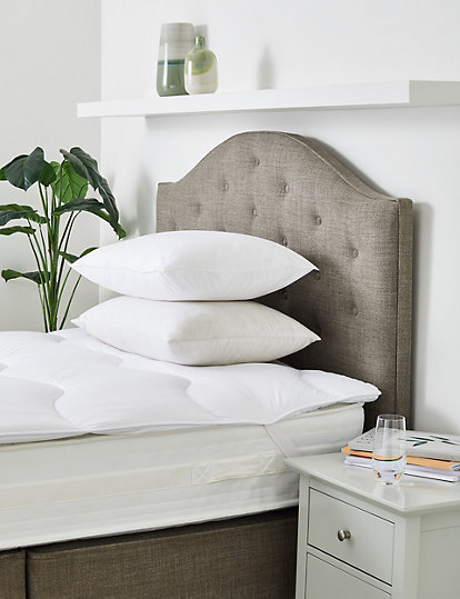 Marks and Spencer Body Sensor™ Mattress Topper - SGL - White, White