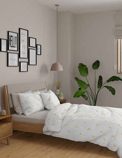 Marks and Spencer 2 Pack Flamingo Bedding Sets - DBL - Ochre, Ochre
