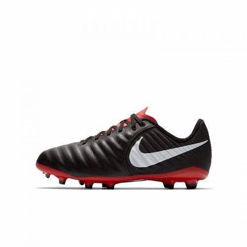 Nike Nike Tiempo Legend 7 Academy Multi-Ground Football Boot - Black/Red - Kids