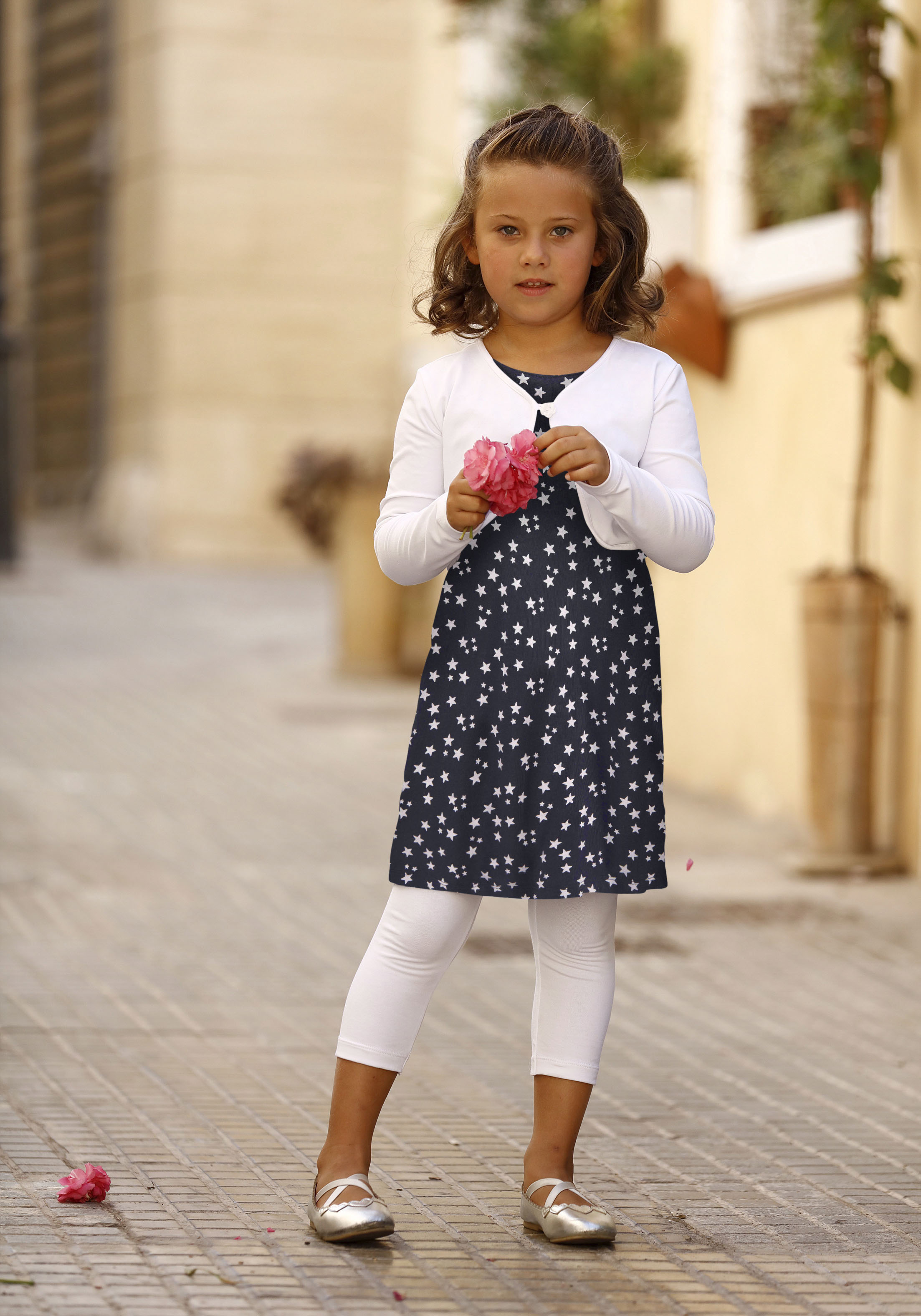 Kidsworld  Bolero, Kleid & Leggings