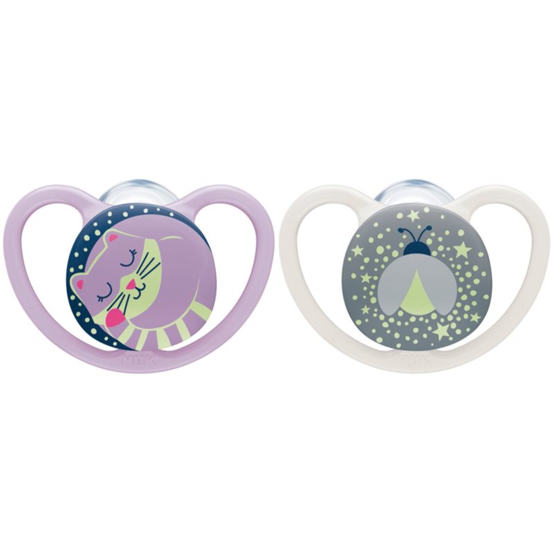NUK Space Night 6-18 m dummy Girl 2 pc