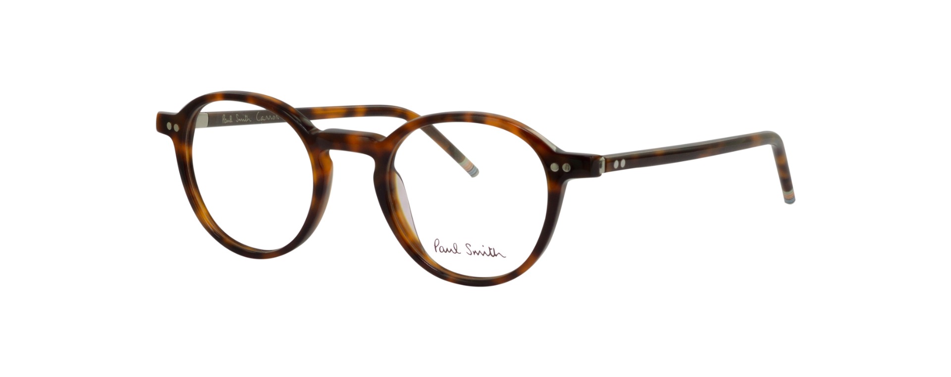Paul Smith Cannon PSOP032 02 Tortoise Round Glasses in Dark Tortoise