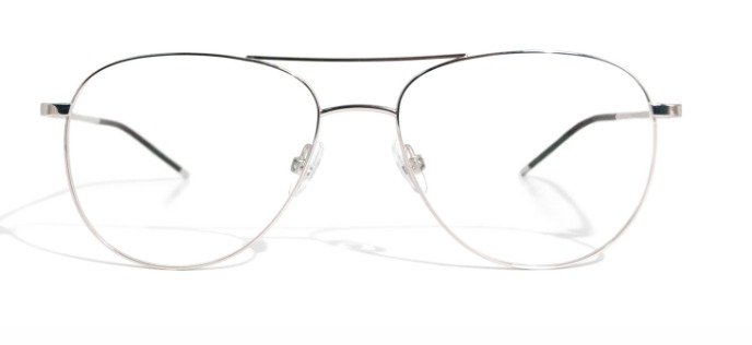 Gotti Damien SLS Shiny Silver ** Aviator Glasses in Silver