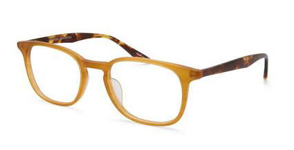 Barton Perreira Woody BP5053 1LI Matte Golden Honey-Torasel ** Rectangle Glasses in Yellow