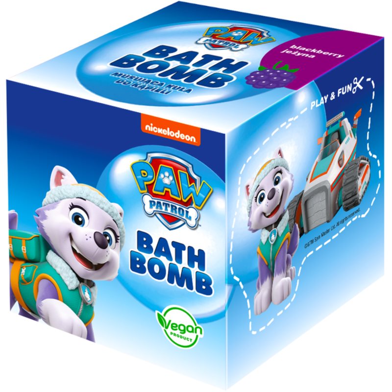 Nickelodeon  Paw Patrol Bath Bomb bomba da bagno per bambini Blackberry - Everest 165 g