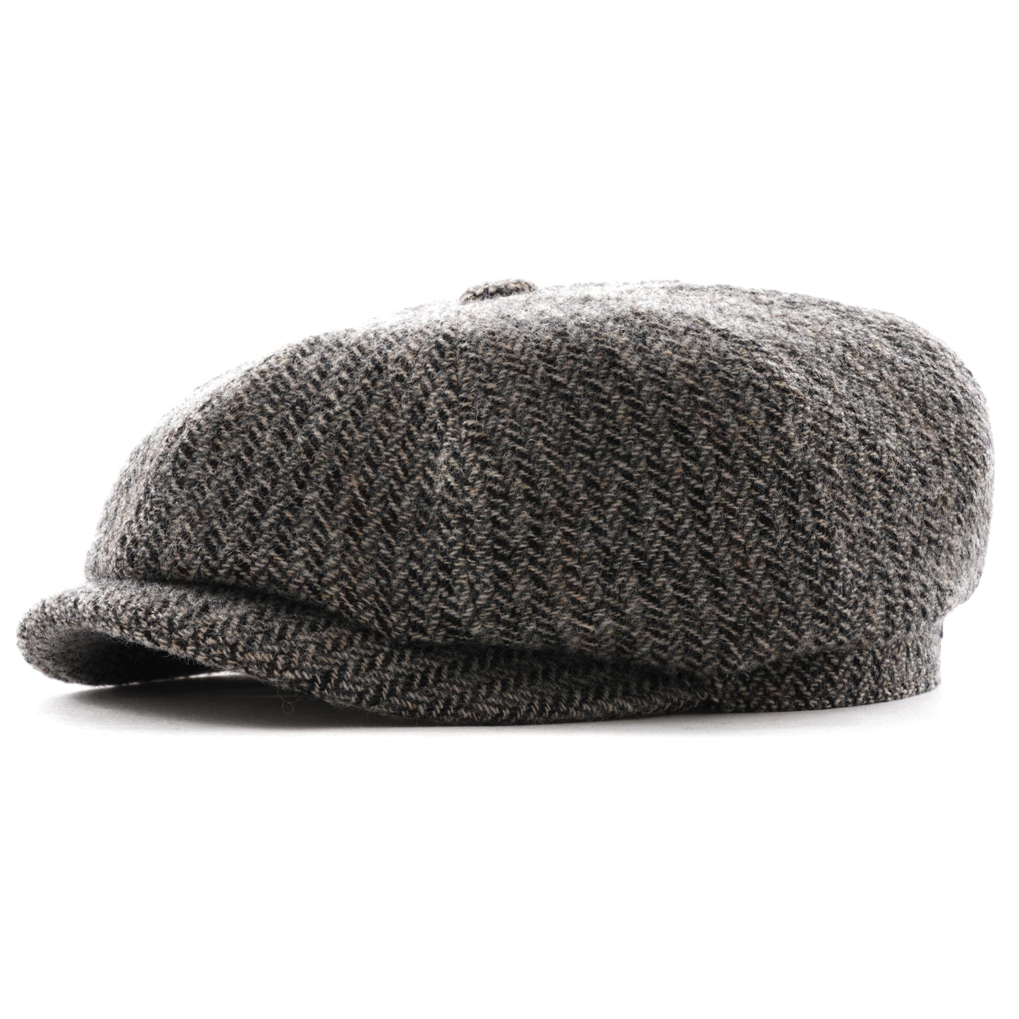 Stetson Headwear Stetson Hats Hatteras Herringbone Wool Flat Cap | Gre