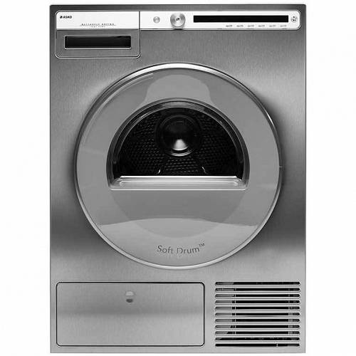 Asko T408HD.S - Asciugatrice Logic a Pompa di Calore, 8 Kg, A+++, Acciaio Inox