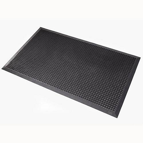 Notrax Justrite Entrance Matting, Suitable For Wheelchairs, Black, LxW 900 X 700mm